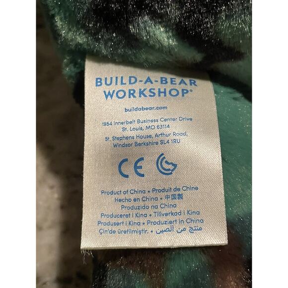 Build a Bear Green Camouflage Teddy Bear 16" Plush Camo Stuffed Animal Toy BABW - Picture 3 of 4